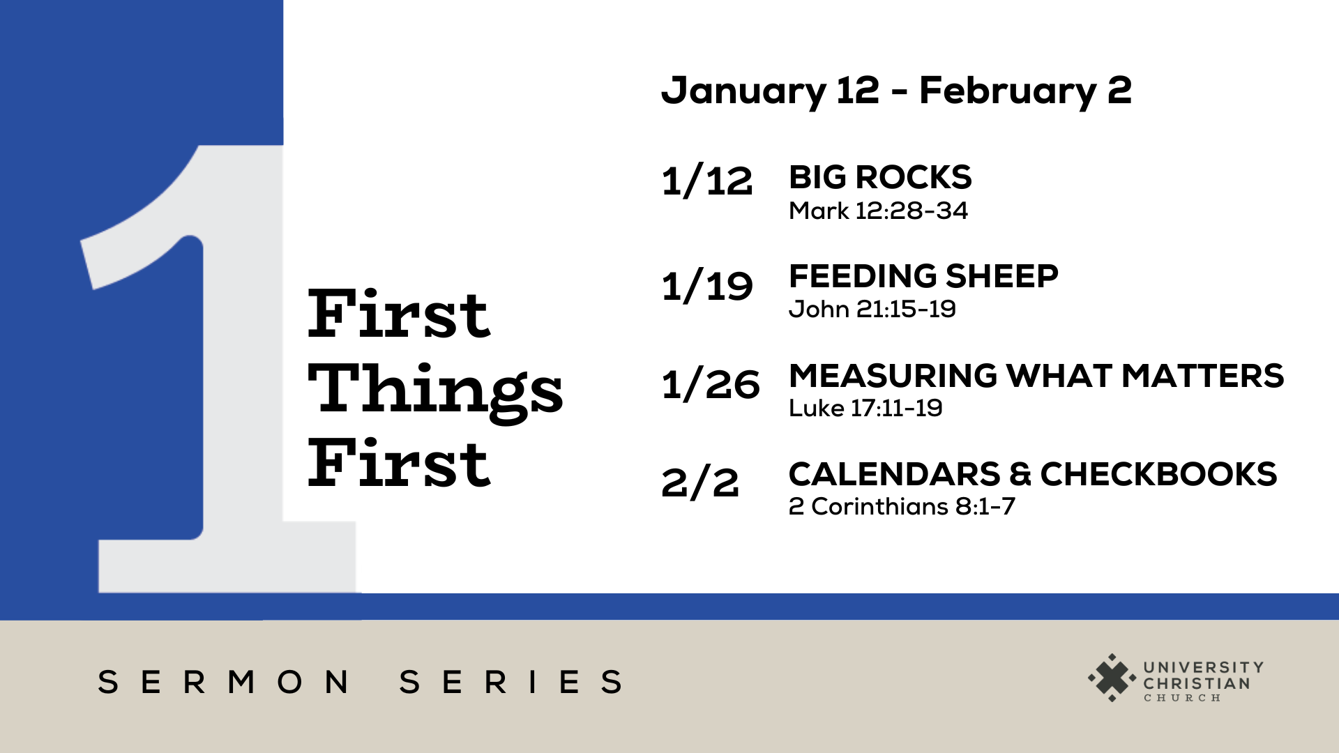 2024-2- 2 | Calendars and Checkbooks - University Christian